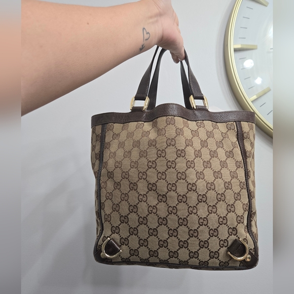 EUC Authentic Gucci vintage tote brown clean - Picture 8 of 16